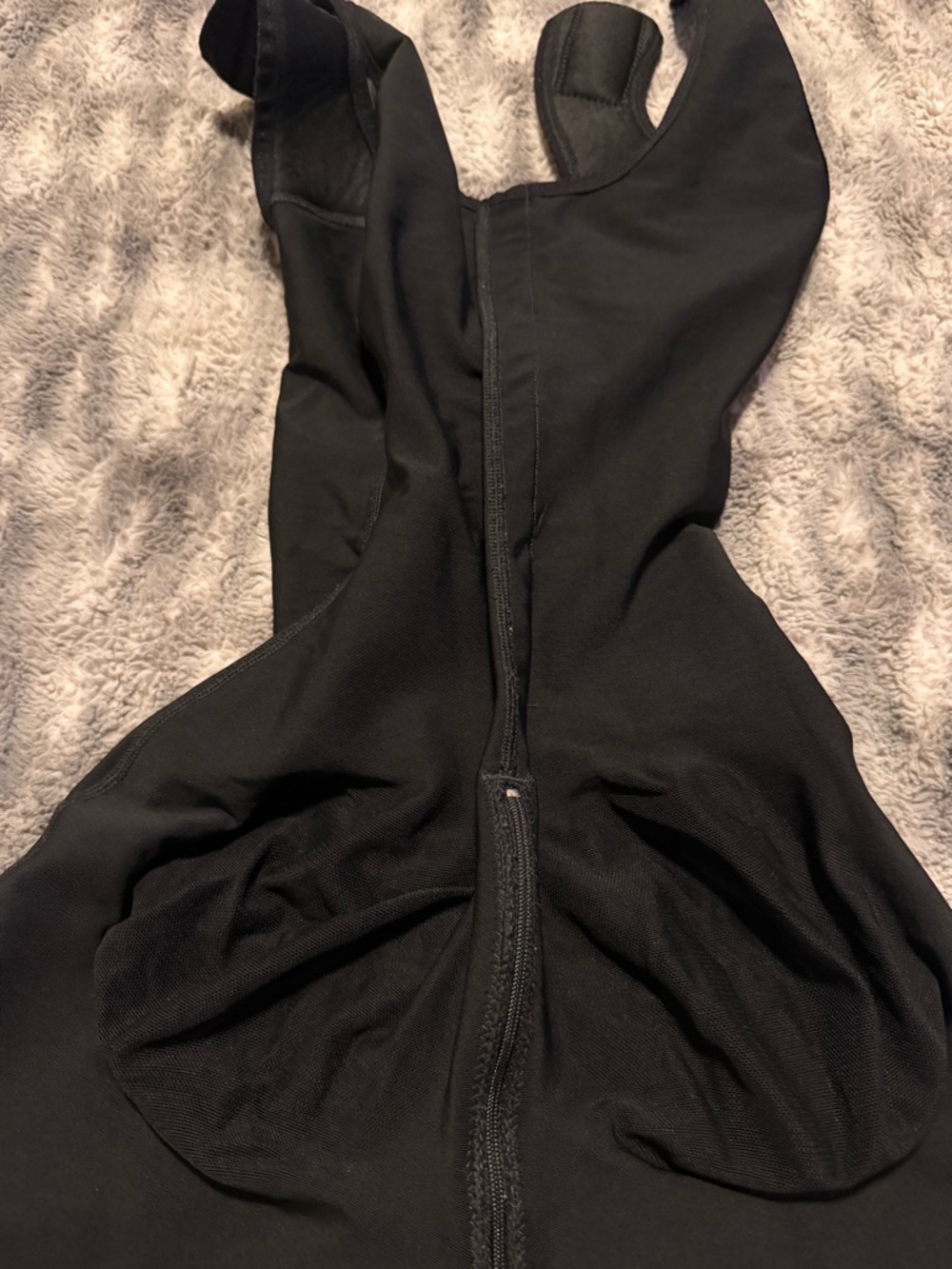 Black Shapewear Bodysuit with Back Zipper